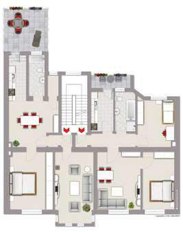 Grundriss 2. Obergeschoss - Wohn- / Geschäftshaus in 45525 Hattingen mit 412m² kaufen