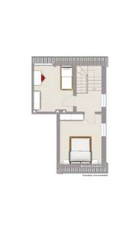 Grundriss Dachgeschoss - Wohnung in 44866 Bochum mit 68m² kaufen