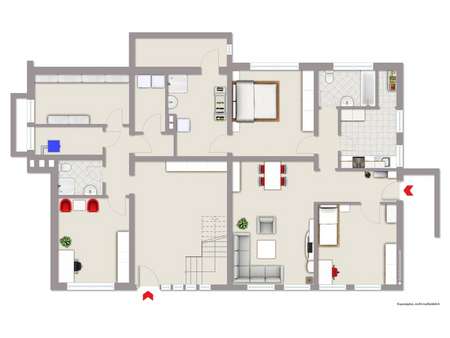 Grundriss Erdgeschoss - Einfamilienhaus in 45525 Hattingen mit 273m² kaufen