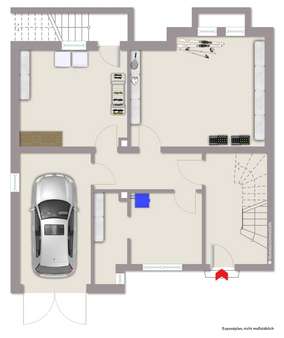 Grundriss Kellergeschoss - Doppelhaushälfte in 45527 Hattingen mit 118m² kaufen