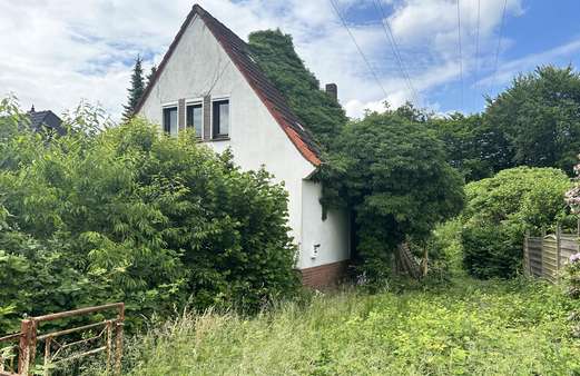 Frontansicht Haus - Grundstück in 22045 Hamburg mit 1209m² kaufen