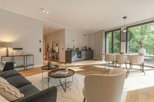 Wohnzimmer 1 - Etagenwohnung in 22299 Hamburg mit 129m² kaufen