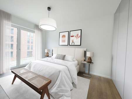 Schlafen (teilvisualisiert) - Etagenwohnung in 23570 Lübeck-Travemünde mit 63m² kaufen