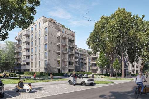 Außenansicht 2_Emma+August - Maisonette-Wohnung in 22453 Hamburg / Groß Borstel mit 100m² kaufen