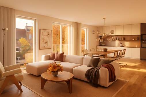 Wohnzimmer Herbst_2 Wohnzimmer Herbst_2 - Etagenwohnung in 20259 Hamburg / Eimsbüttel mit 106m² kaufen