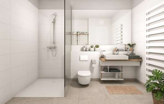 Badezimmer - Etagenwohnung in 25421 Pinneberg mit 90m² kaufen