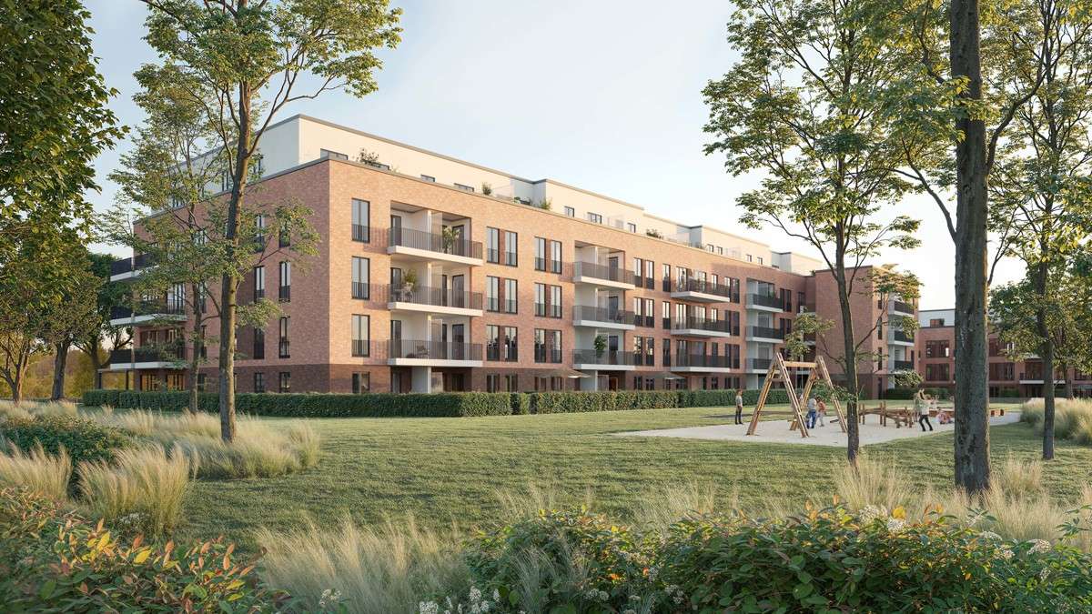 Außenansicht Südwest (Visualisierung) Außenansicht Südwest (Visualisierung) - Penthouse-Wohnung in 21244 Buchholz in der Nordheide mit 115m² kaufen