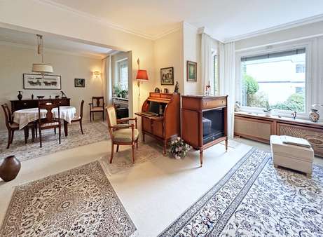 Wohnzimmer - Erdgeschosswohnung in 22609 Hamburg mit 96m² kaufen