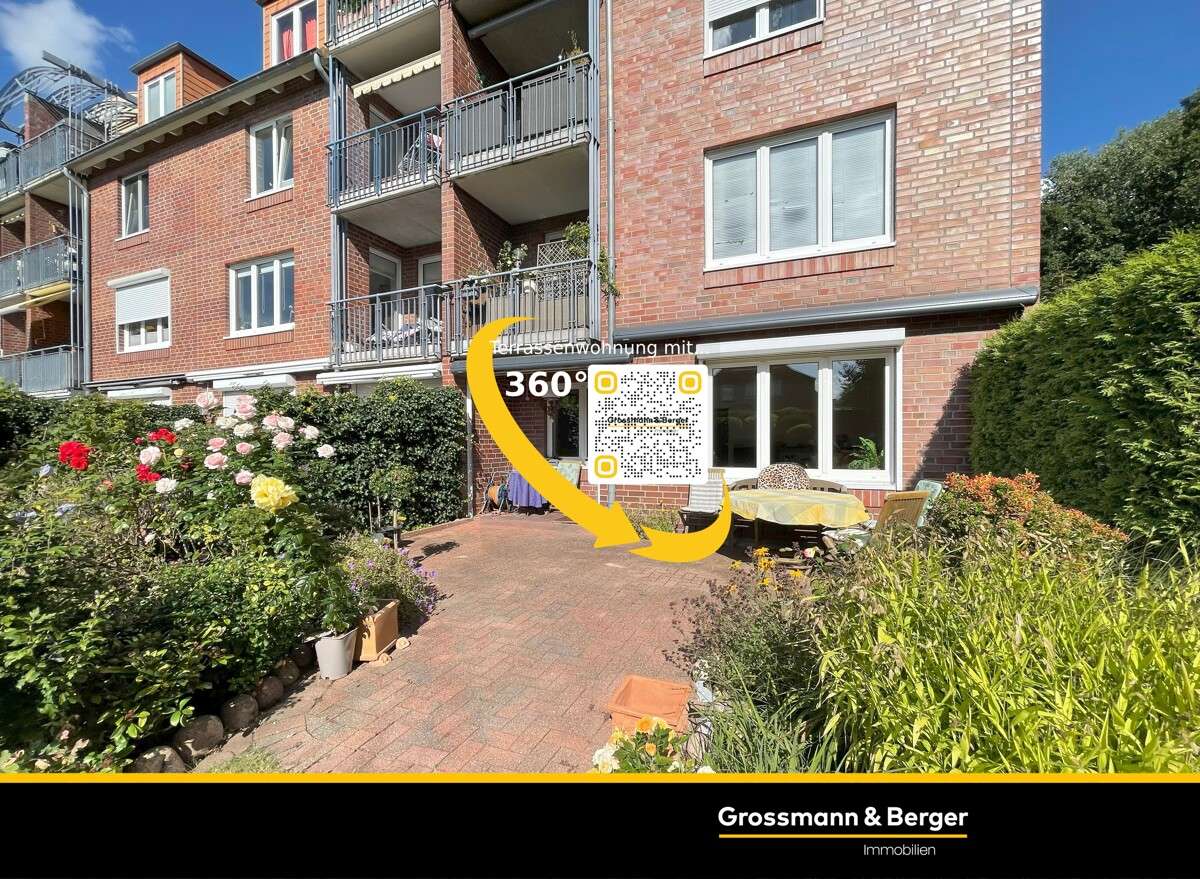 Wohnung Terrassenansicht - Erdgeschosswohnung in 25421 Pinneberg mit 87m² kaufen