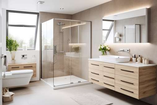 Visualisierung Bad Visualisierung Bad - Doppelhaushälfte in 25451 Quickborn mit 105m² kaufen