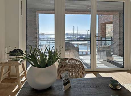 Aussicht Wohnzimmer - Maisonette-Wohnung in 23570 Lübeck-Travemünde mit 83m² kaufen