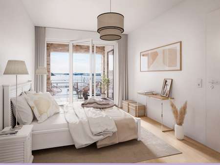 Schlafzimmer - Etagenwohnung in 23570 Lübeck-Travemünde mit 97m² kaufen