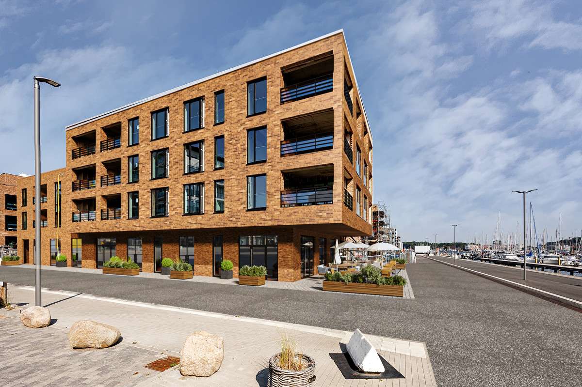 Außenaufnahme (teilvisualisiert) Außenaufnahme (teilvisualisiert) - Erdgeschosswohnung in 23570 Lübeck-Travemünde mit 74m² kaufen