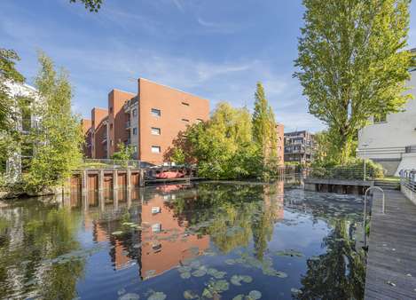 Blick auf den Kanal - Etagenwohnung in 22085 Hamburg mit 82m² kaufen