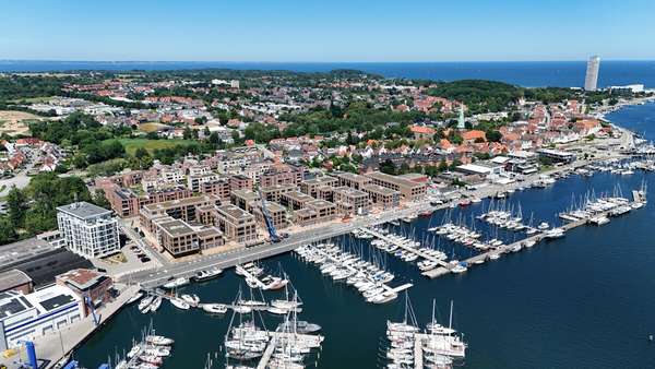 Drohnenaufnahme Hafen Drohnenaufnahme Hafen - Etagenwohnung in 23570 Lübeck-Travemünde mit 48m² kaufen
