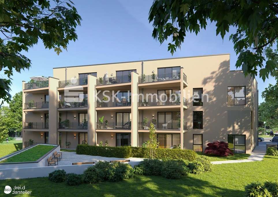 Gartenansicht Gartenansicht - Etagenwohnung in 53721 Siegburg mit 64m² kaufen