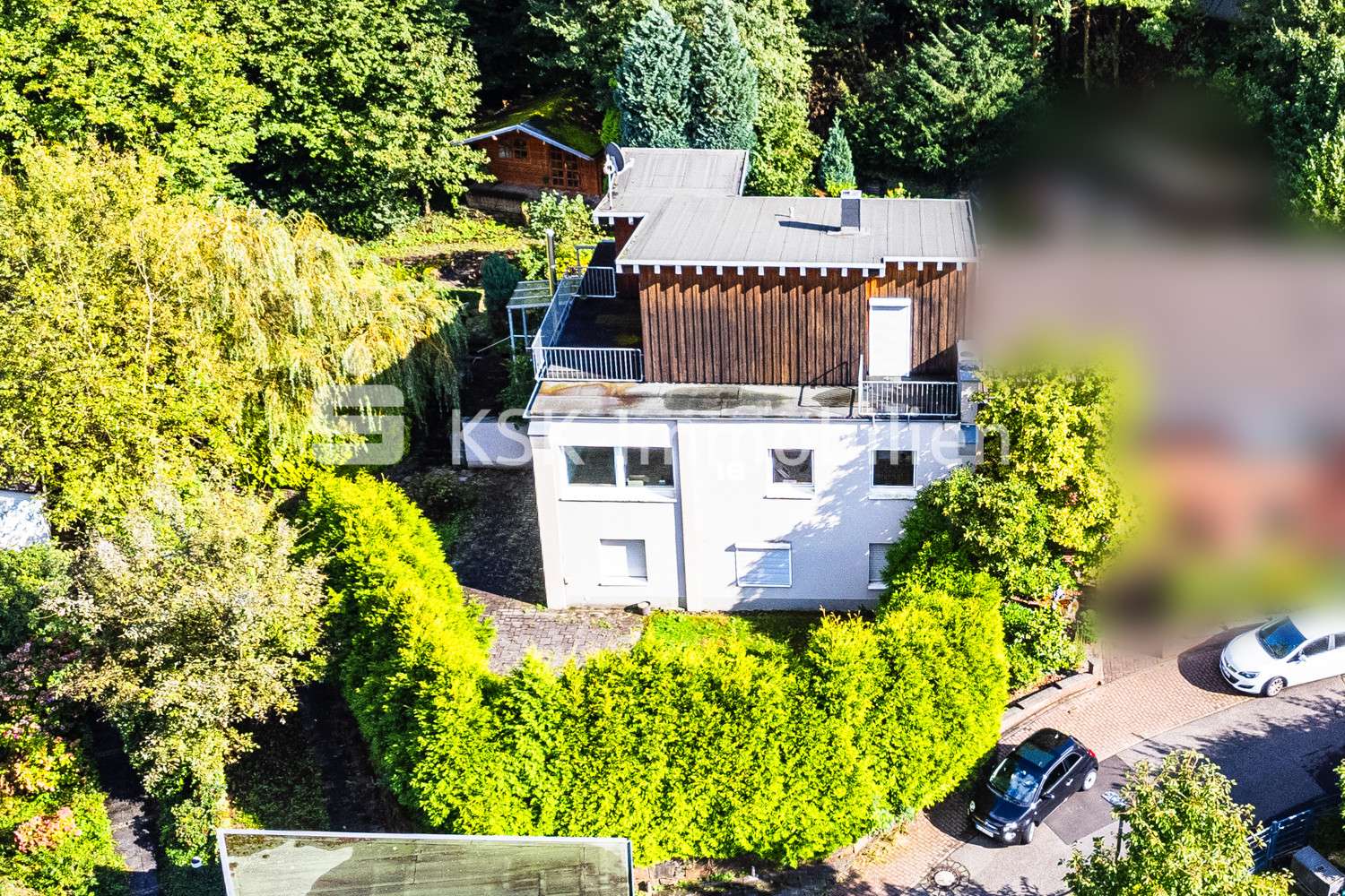 105989 Drohnenansicht - Einfamilienhaus in 51429 Bergisch Gladbach / Herkenrath mit 221m² kaufen