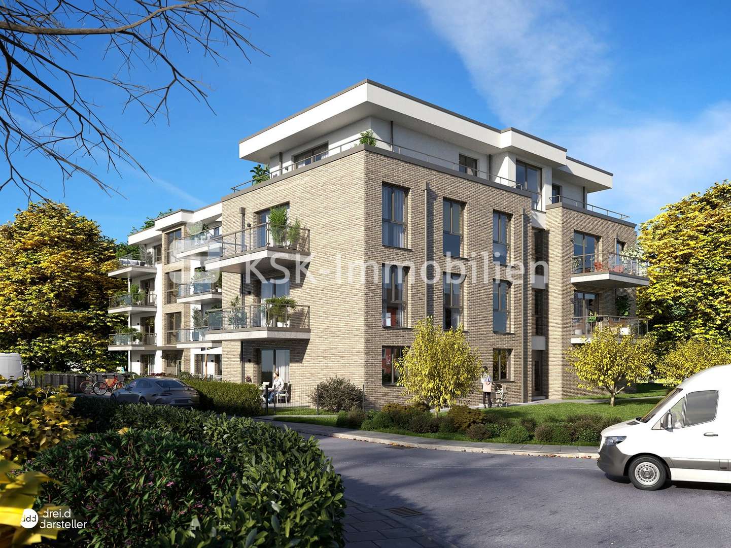 Seitenansicht - Erdgeschosswohnung in 50859 Köln mit 86m² kaufen