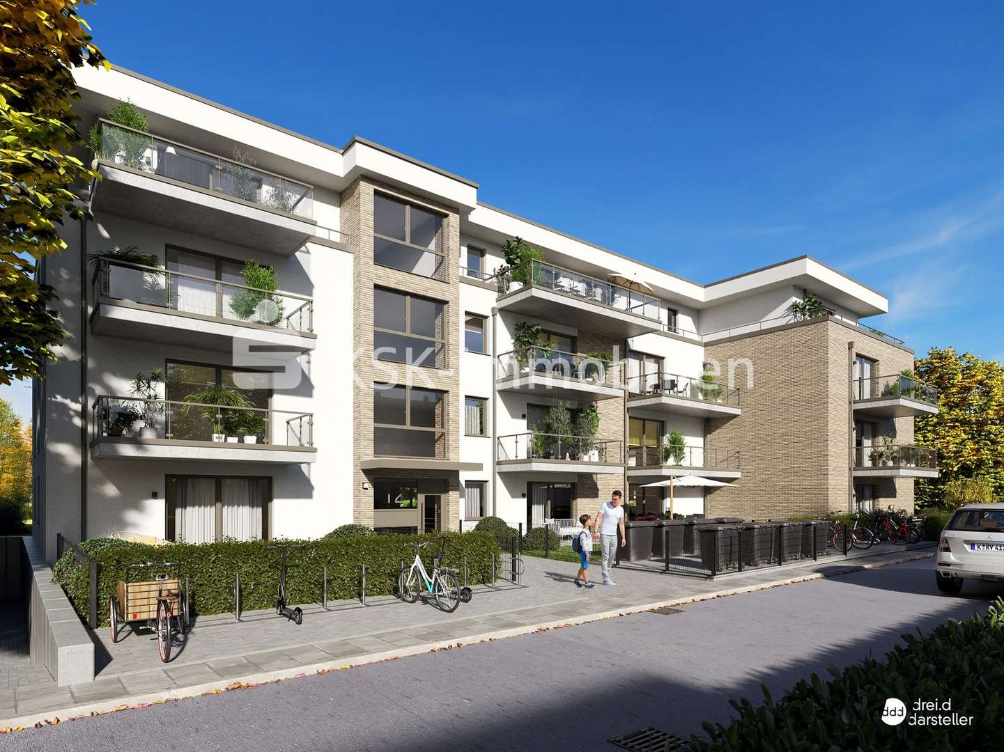 Straßenansicht - Etagenwohnung in 50859 Köln mit 82m² kaufen