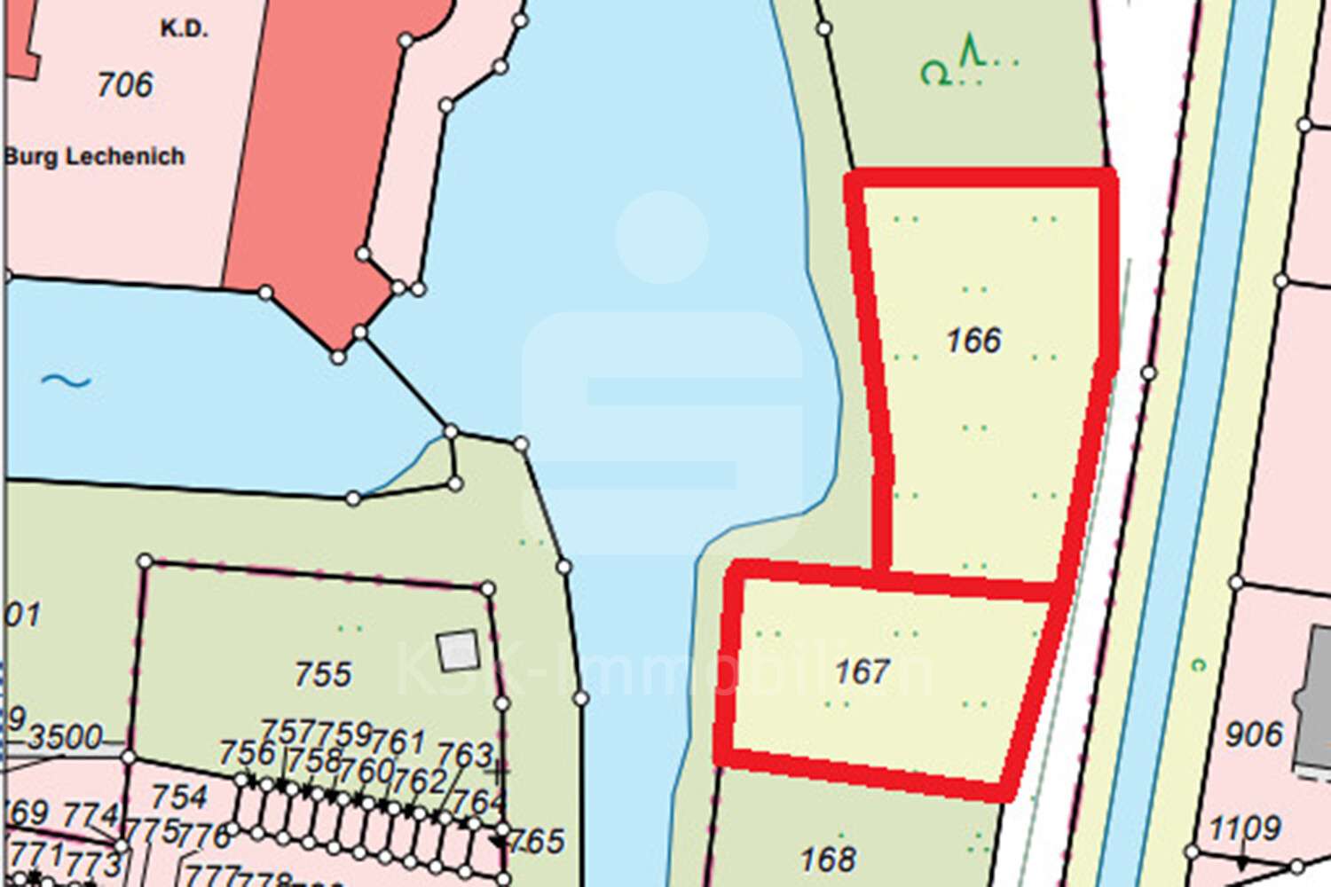 151981 Flurkarte - Grundstück in 50374 Erftstadt / Lechenich mit 1542m² kaufen