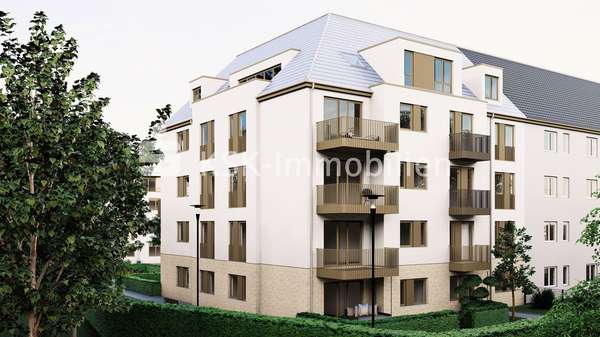 Frontansicht Haus 3 - Erdgeschosswohnung in 51103 Köln / Höhenberg mit 52m² kaufen