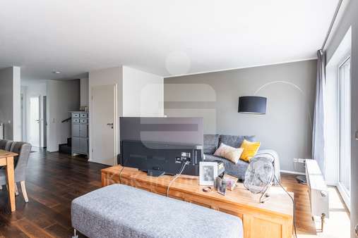 Wohnzimmer Erdgeschoss - Reihenmittelhaus in 53840 Troisdorf mit 143m² kaufen