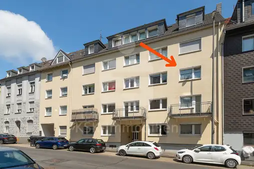 Zentrale Zwei-Zimmer-Wohnung mit Ausblick und Nähe zum Zentrum von Remscheid!