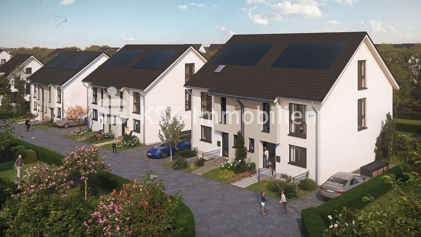 Seitenansicht Seitenansicht - Doppelhaushälfte in 53347 Alfter / Witterschlick mit 144m² kaufen