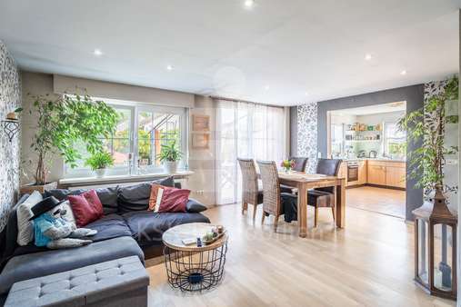 Wohnzimmer Erdgeschoss - Reihenendhaus in 53229 Bonn mit 94m² kaufen