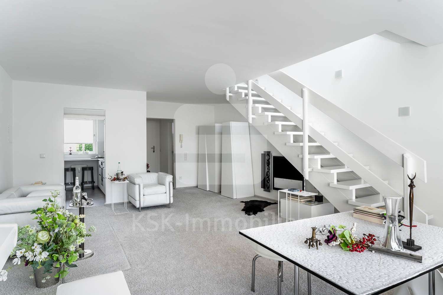 Wohnzimmer - Maisonette-Wohnung in 53721 Siegburg / Zentrum mit 82m² kaufen