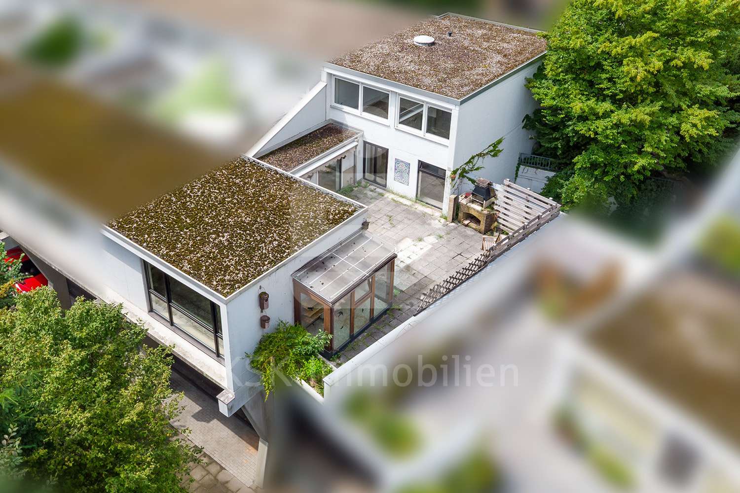 Drohnenansicht Drohnenansicht - Maisonette-Wohnung in 51467 Bergisch Gladbach / Katterbach mit 155m² kaufen