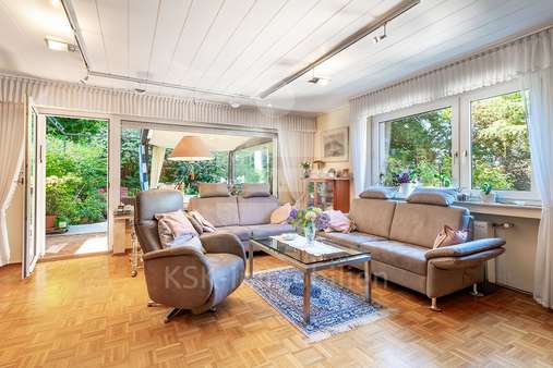Wohnzimmer Erdgeschoss - Doppelhaushälfte in 42799 Leichlingen mit 160m² kaufen
