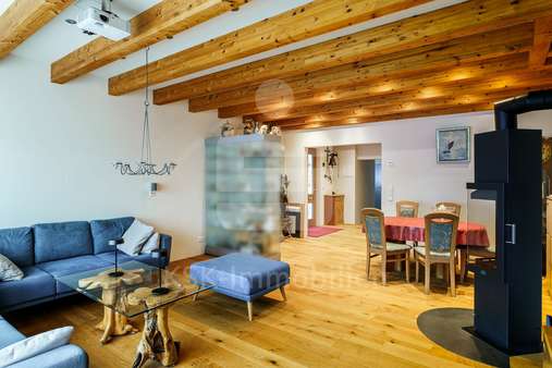 Wohnzimmer Erdgeschoss Wohnzimmer Erdgeschoss - Doppelhaushälfte in 51375 Leverkusen / Schlebusch mit 172m² kaufen