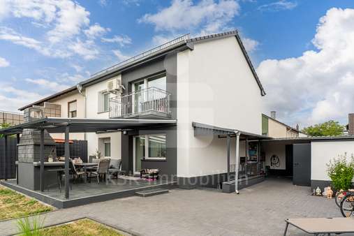 Rückansicht Rückansicht - Doppelhaushälfte in 53879 Euskirchen mit 105m² kaufen