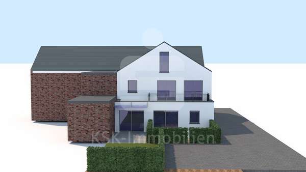 Beispielbebaung mit zwei Doppelhaushälften  2 - Grundstück in 50181 Bedburg mit 426m² kaufen