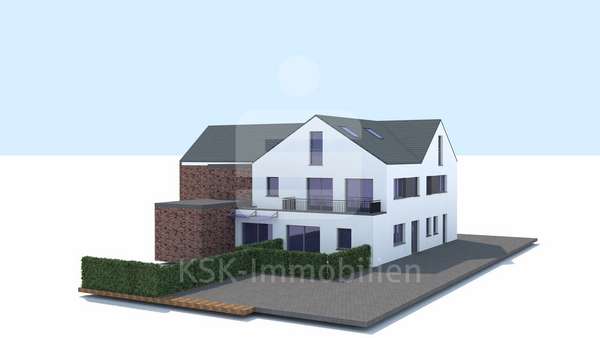 Beispielbebaung mit zwei Doppelhaushälften 3 - Grundstück in 50181 Bedburg mit 426m² kaufen