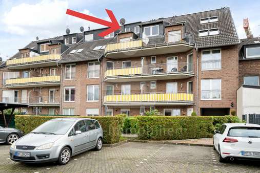 Rückansicht - Etagenwohnung in 50226 Frechen mit 51m² kaufen
