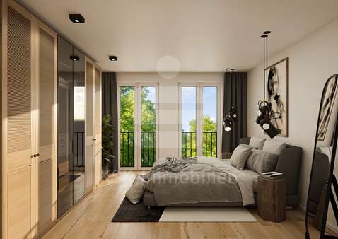 Schlafzimmer - Reihenmittelhaus in 51381 Leverkusen mit 119m² kaufen