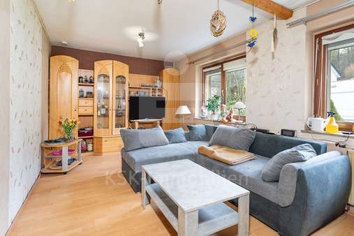 Wohnzimmer Erdgeschoss - Einfamilienhaus in 58566 Kierspe mit 116m² kaufen