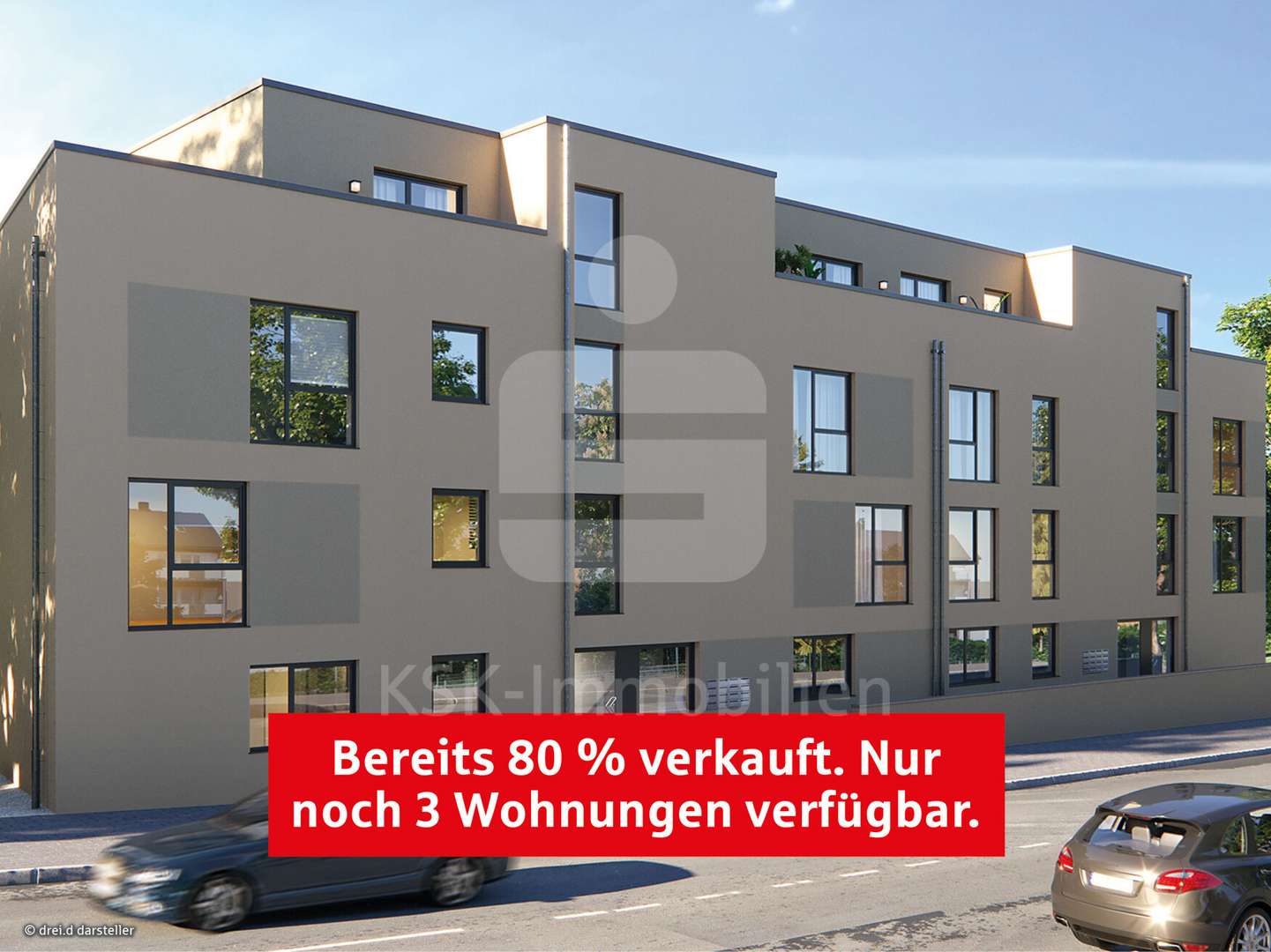 Straßenansicht - Etagenwohnung in 53721 Siegburg mit 64m² kaufen