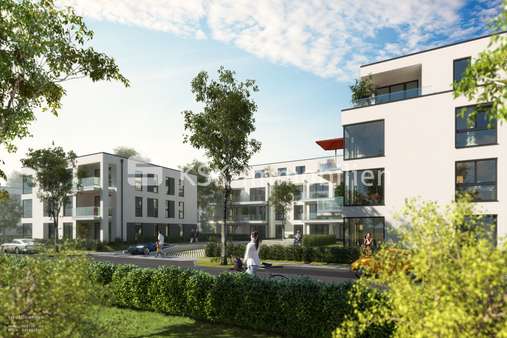 Straßenansicht - Erdgeschosswohnung in 53844 Troisdorf mit 58m² kaufen