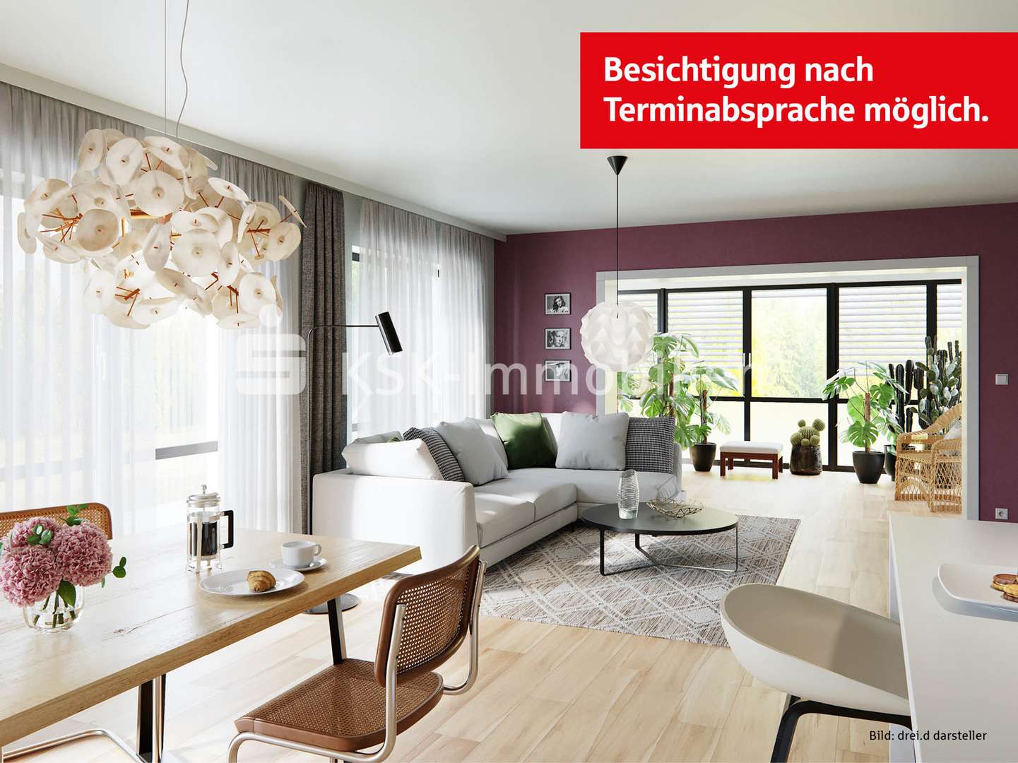 Wohnraumimpression - Erdgeschosswohnung in 50259 Pulheim mit 104m² kaufen