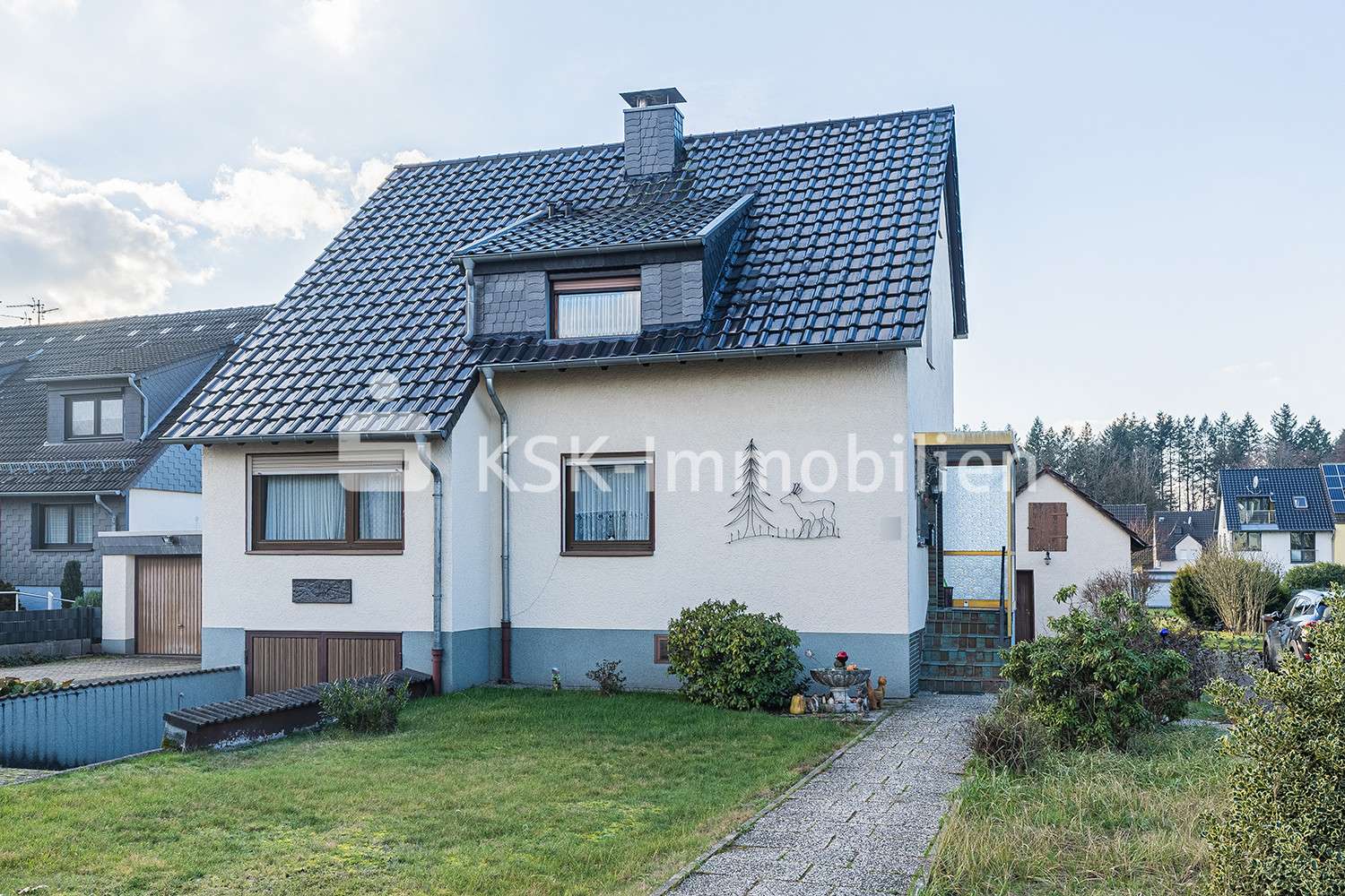 91212 Außenansicht - Zweifamilienhaus in 51469 Bergisch Gladbach / Hand mit 118m² günstig kaufen