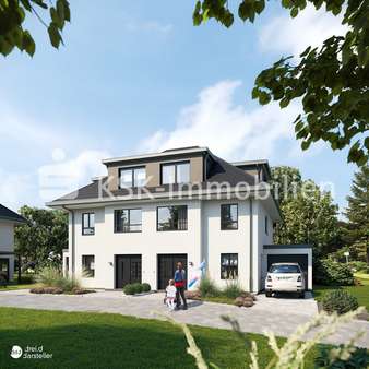 Straßenansicht - Doppelhaushälfte in 53721 Siegburg mit 147m² günstig kaufen