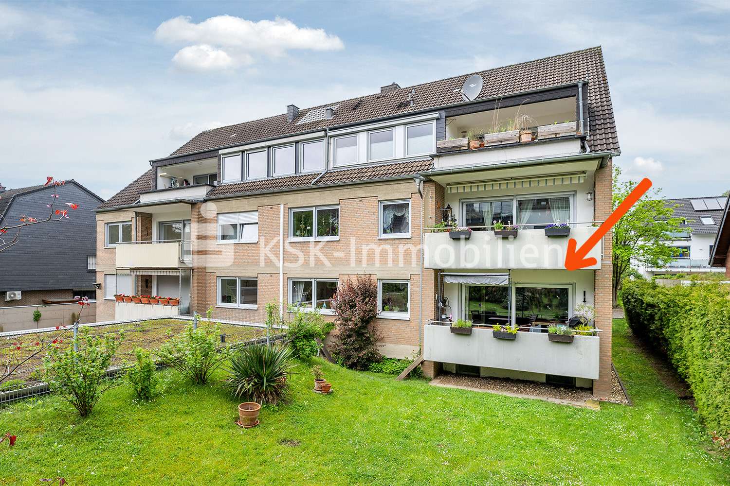 118437 Rückansicht - Etagenwohnung in 51467 Bergisch Gladbach / Schildgen mit 86m² günstig kaufen