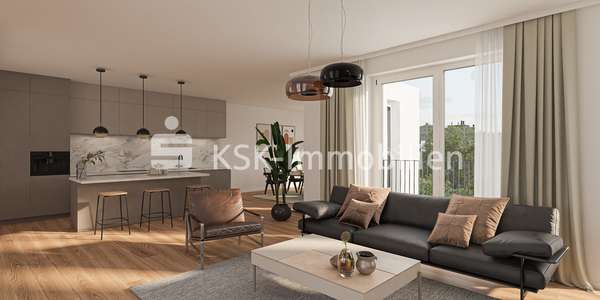 Wohnraumimpression - Dachgeschosswohnung in 50968 Köln mit 152m² kaufen