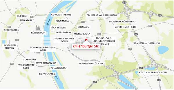 Makrostandort - Etagenwohnung in 51105 Köln mit 34m² kaufen