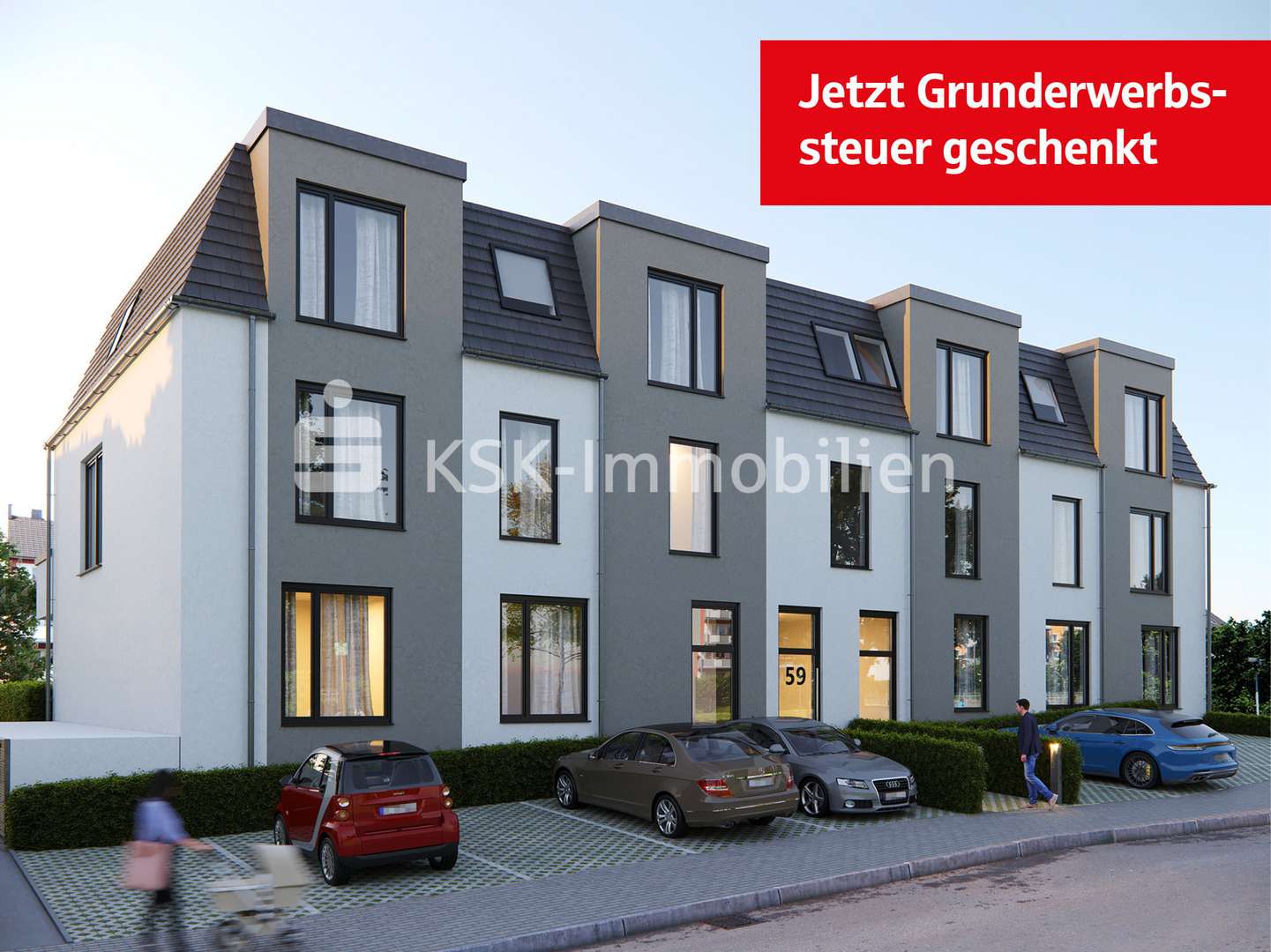 Straßenansicht - Etagenwohnung in 51467 Bergisch Gladbach mit 88m² kaufen