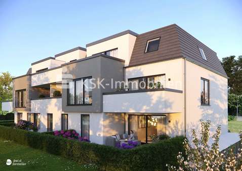 Gartenansicht - Dachgeschosswohnung in 51467 Bergisch Gladbach mit 137m² kaufen