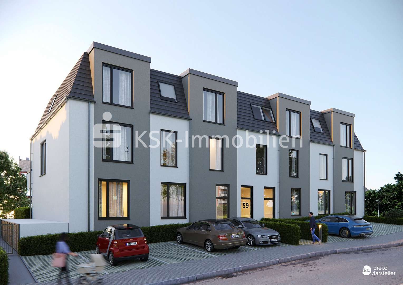 Straßenansicht - Dachgeschosswohnung in 51467 Bergisch Gladbach mit 137m² kaufen